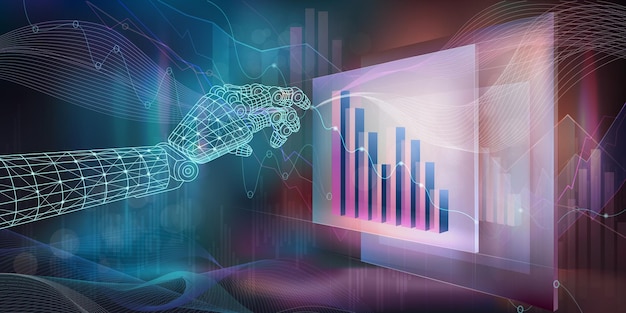 Digitale transformatie concept met grafieken en analytics